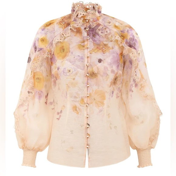 NWT Zimmermann Linen Blend Memento Blouse and Skirt Set - Picture 6 of 16